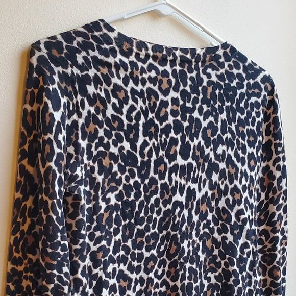 J. Crew Animal Print Crew Neck Sweater Size Small - Picture 14 of 16